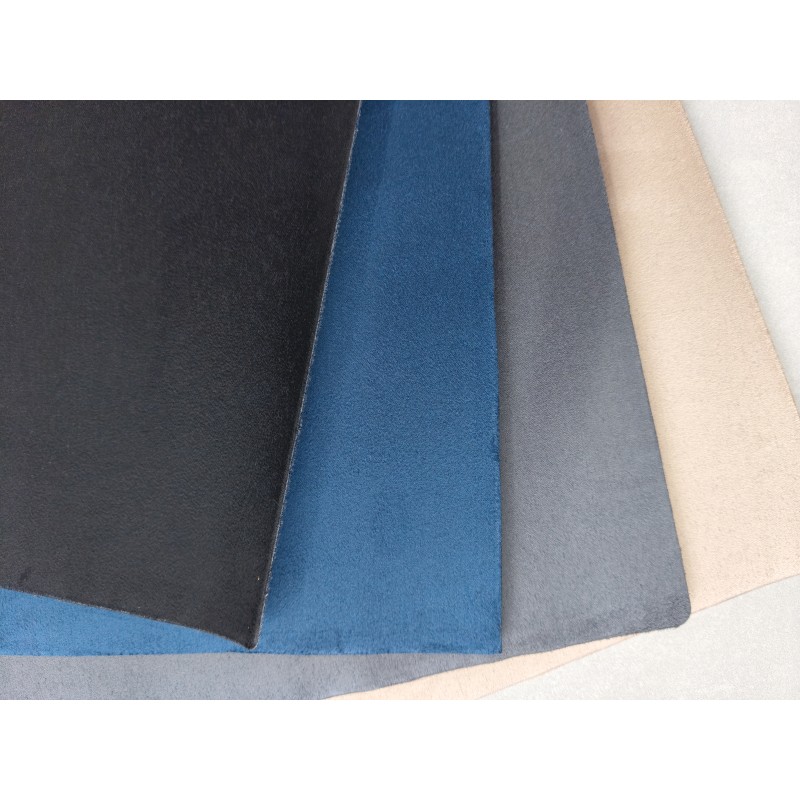 Suede Fabric Surface Laminated Sythetic PU Leather  Faux Leather High Quality Artificial Leather for Bags and Shoes